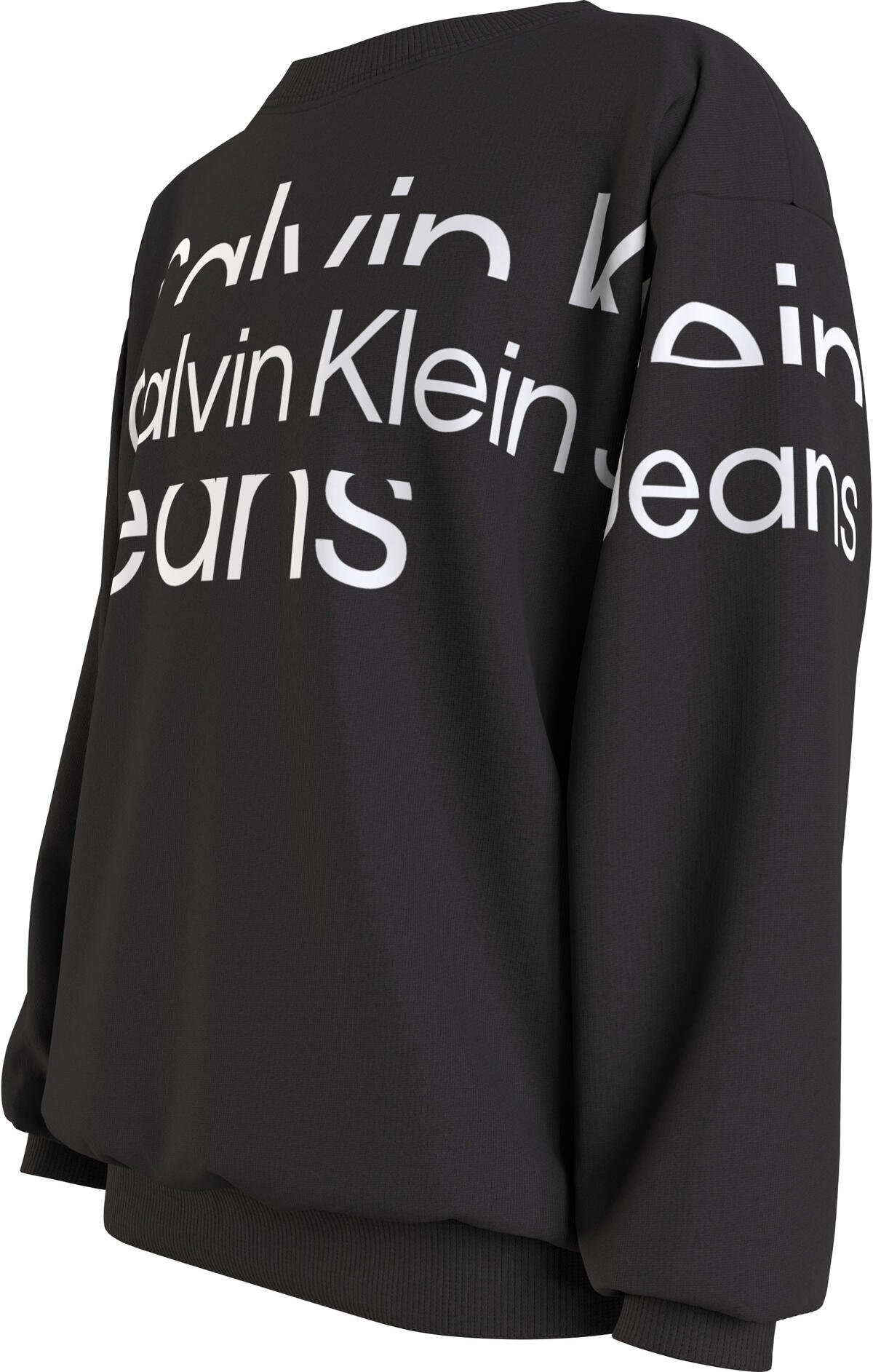 Calvin Klein BLOWN UP LOGO SWEATS Erkek Siyah Sweatshirt