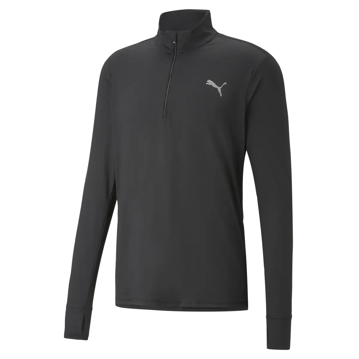 Puma RUN FAVORITE 1/4 ZIP M Siyah Erkek T-Shirt