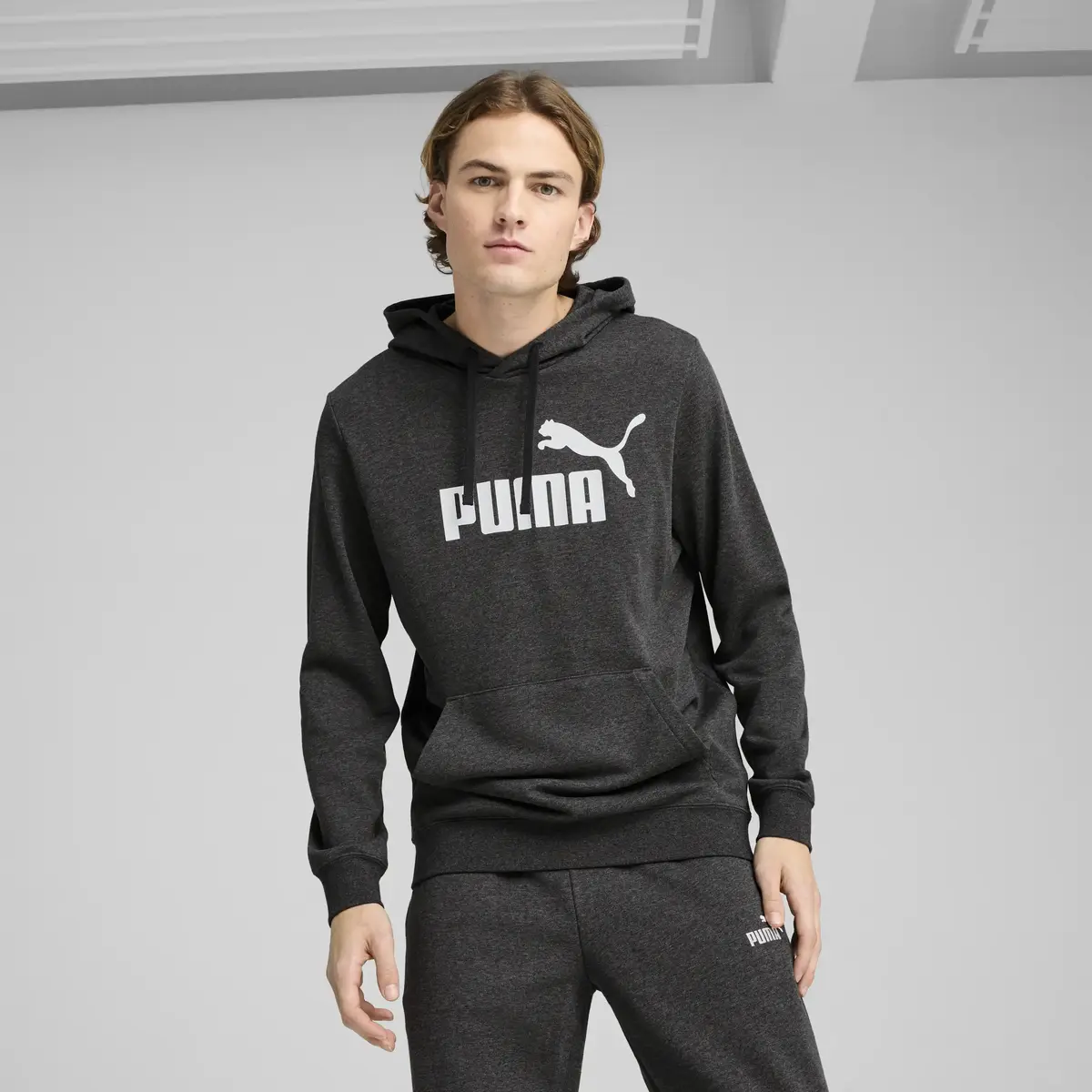 PUMA ESS No. 1 Logo Hoodie Siyah Erkek Sweatshirt
