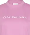 Calvin Klein A- INST LOGO CLASSIC TEE SS Kadın Pembe T-Shirt