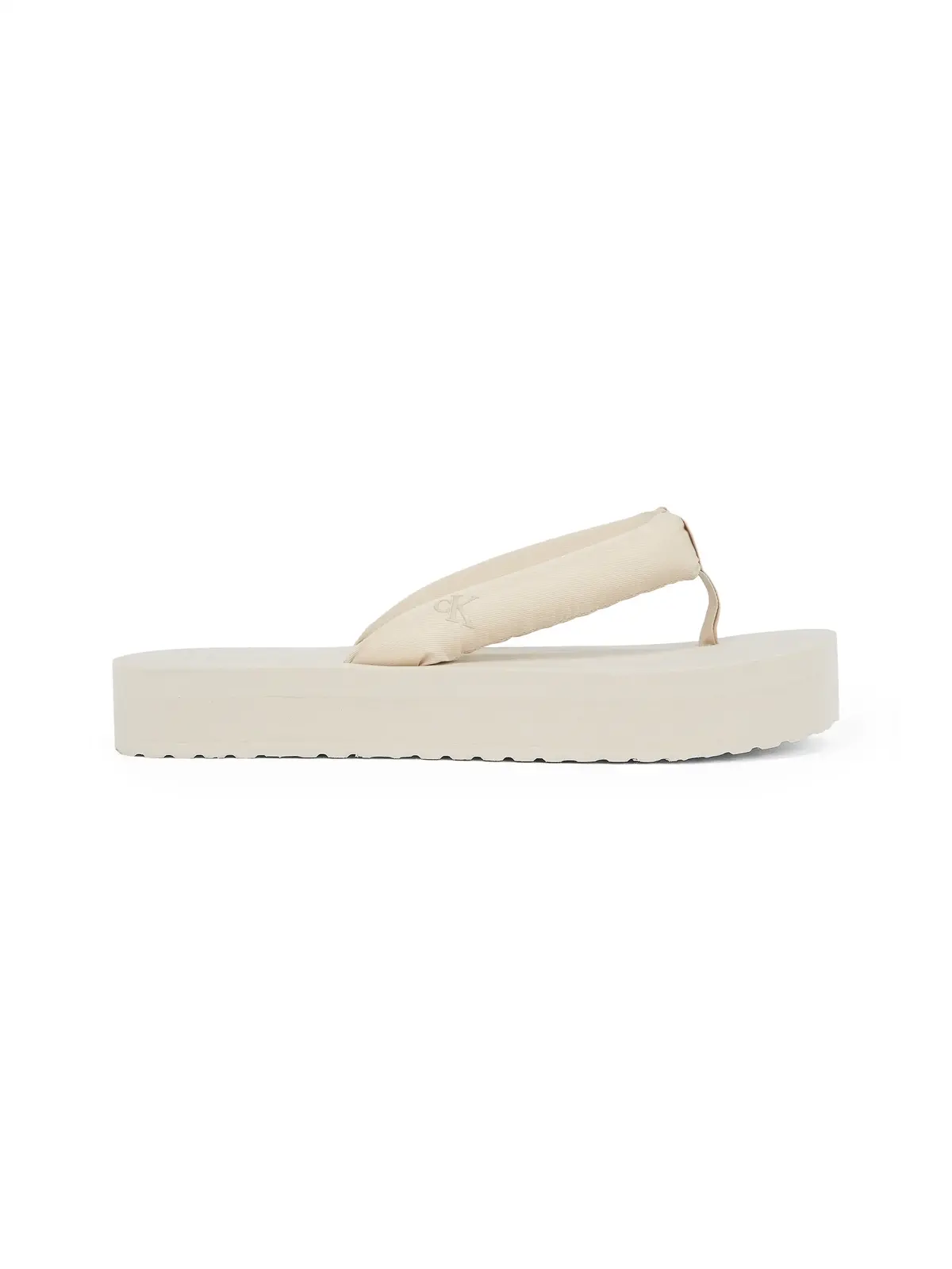 Calvin Klein BEACH SANDAL FLATFOR Bej Kadın Parmak Arası Terlik