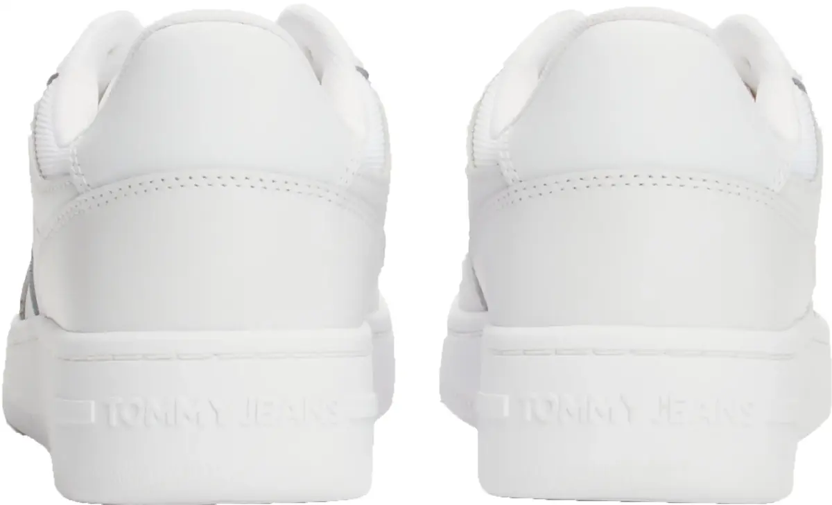 Tommy Hilfiger TJW RETRO BASKET ESS, YBS Beyaz Kadın Spor Ayakkabı & Sneaker