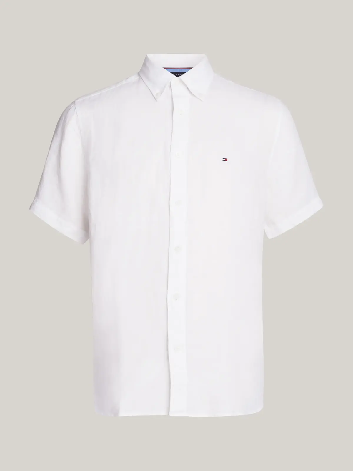 Tommy Hilfiger PIGMENT DYED LINEN R, YCF Beyaz Erkek Gömlek