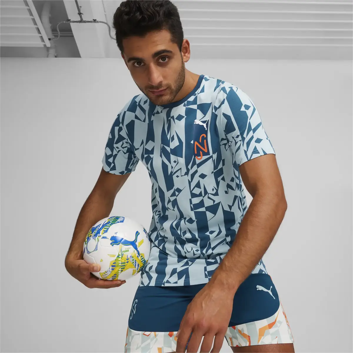 Puma Neymar JR Logo Tee Lacivert Erkek T-Shirt