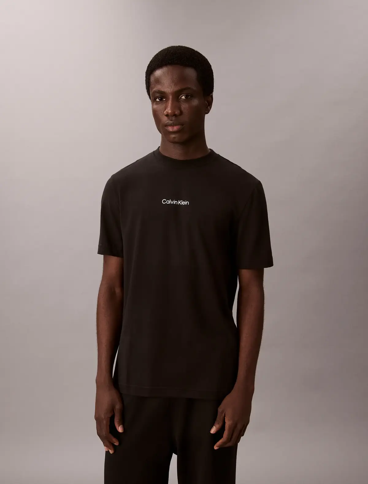 Calvin Klein LIFESTYLE SS TEE, UB1 Siyah Erkek T-Shirt