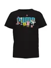 PUMA x SPONGEBOB Logo Tee Siyah Unisex T-Shirt