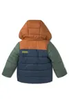 Puma Minicats Hooded Padded Jacket Kahverengi Erkek Çocuk Kapüşonlu Mont
