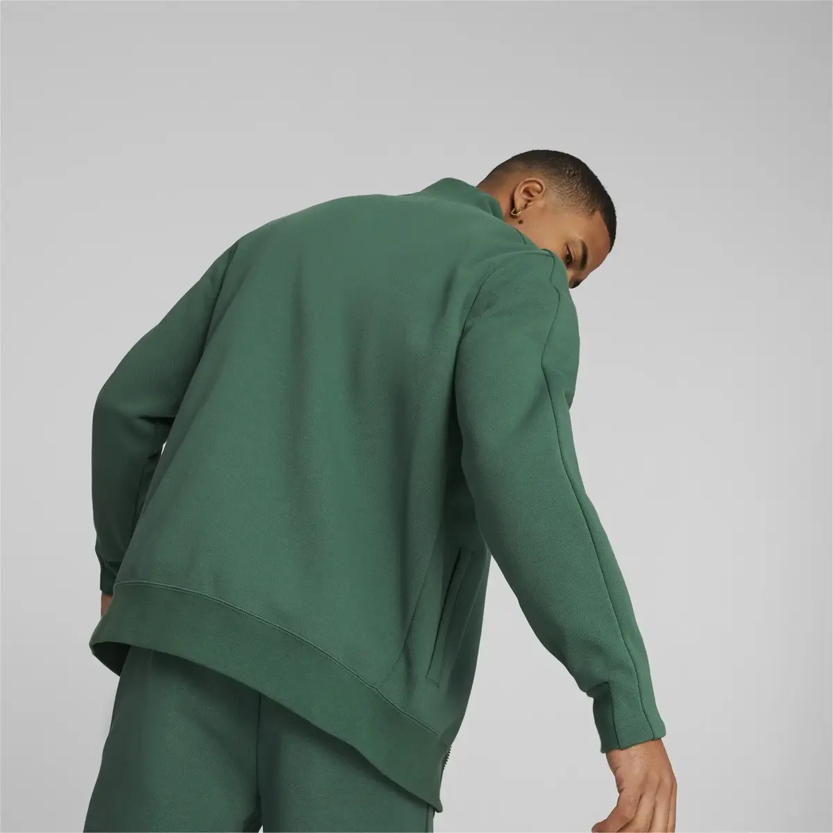Puma T7 Track Jacket DK Vine Yeşil Erkek Ceket