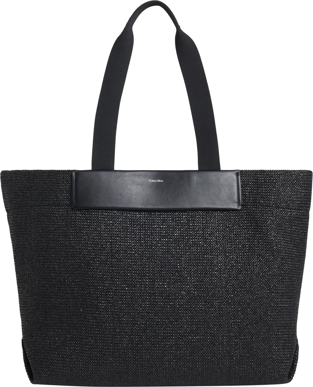 Calvin Klein CK RAFFIA LARGE SHOP, BEH Siyah Kadın Çanta