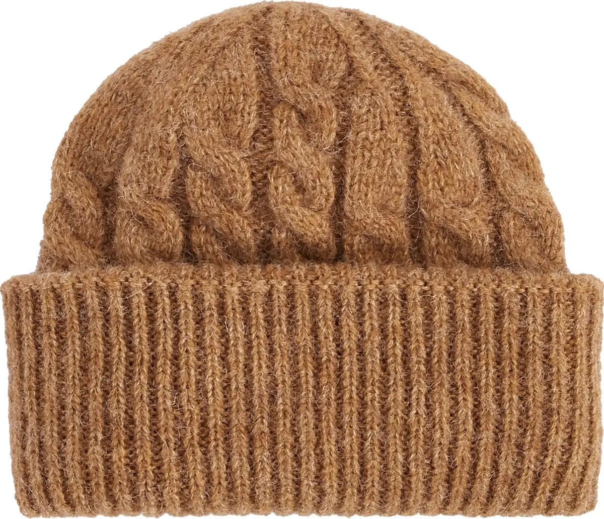 Tommy Hilfiger TH TIMELESS CABLE BE Kadın Kahverengi Bere