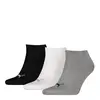 Puma Unısex Sneaker Plaın 3P Gri, Beyaz, Siyah Unisex 3Lü Yüksek Sneaker Çorap