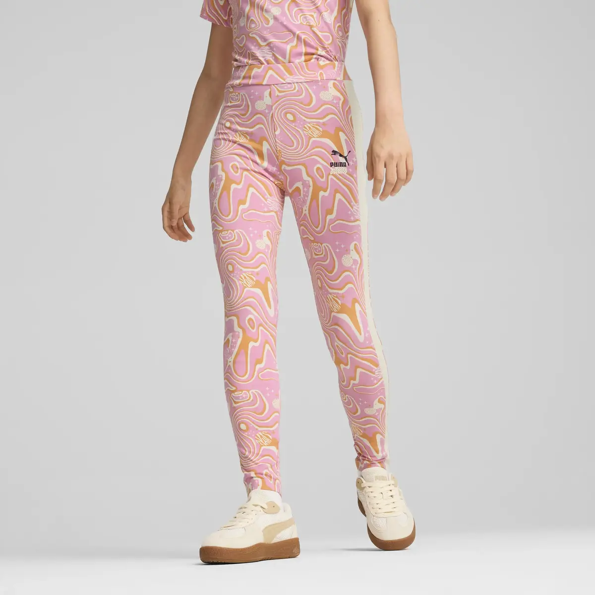 Puma LAVA LAND Leggings Pembe Kadın Tayt