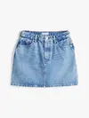 Tommy Hilfiger DNM MINI SKIRT HW AL, 1A8 Mavi Kadın Elbise-Etek