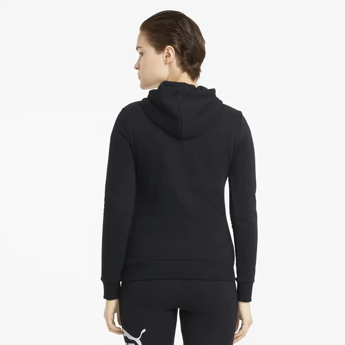Puma ESS Logo Hoodie Siyah Kadın Tayt
