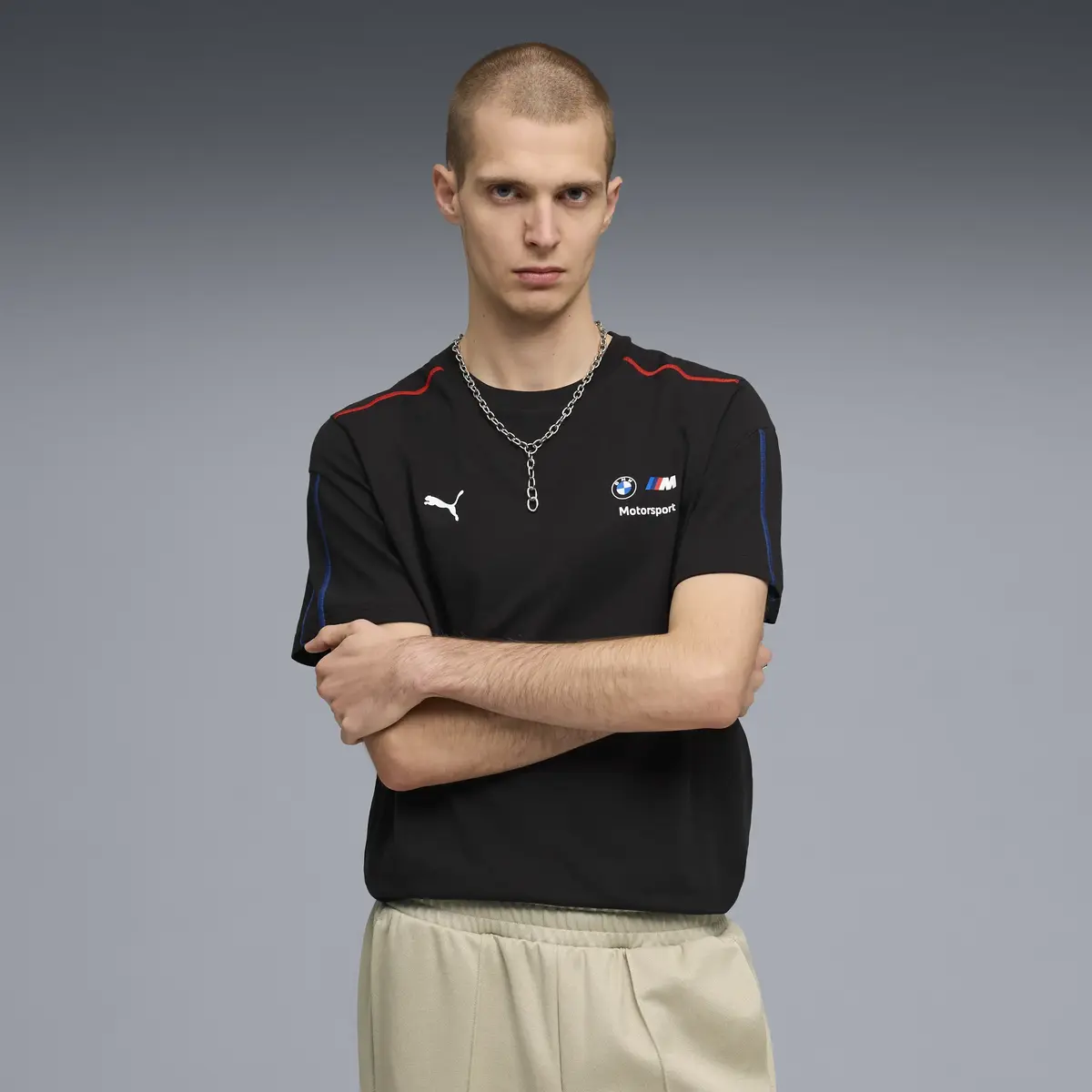 Puma BMW MMS Sportswear MT7 Tee Siyah Erkek T-Shirt