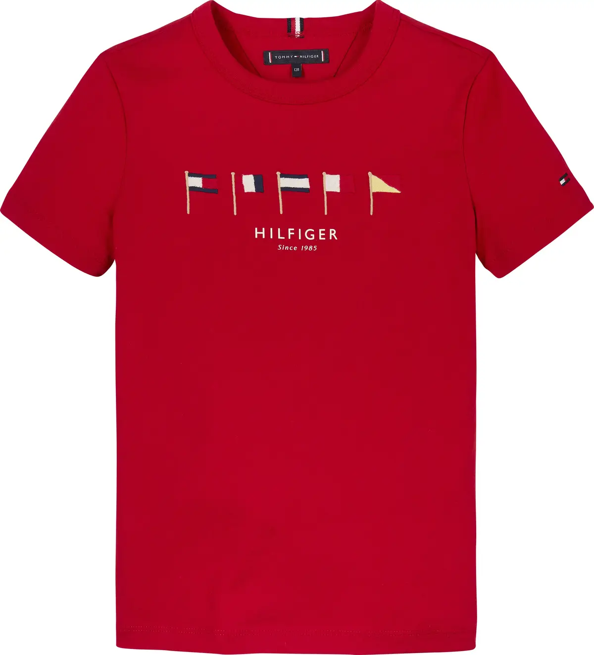 Tommy Hilfiger MULTI FLAG EMB REG T, XLG Kırmızı Erkek Çocuk T-Shirt & Polo