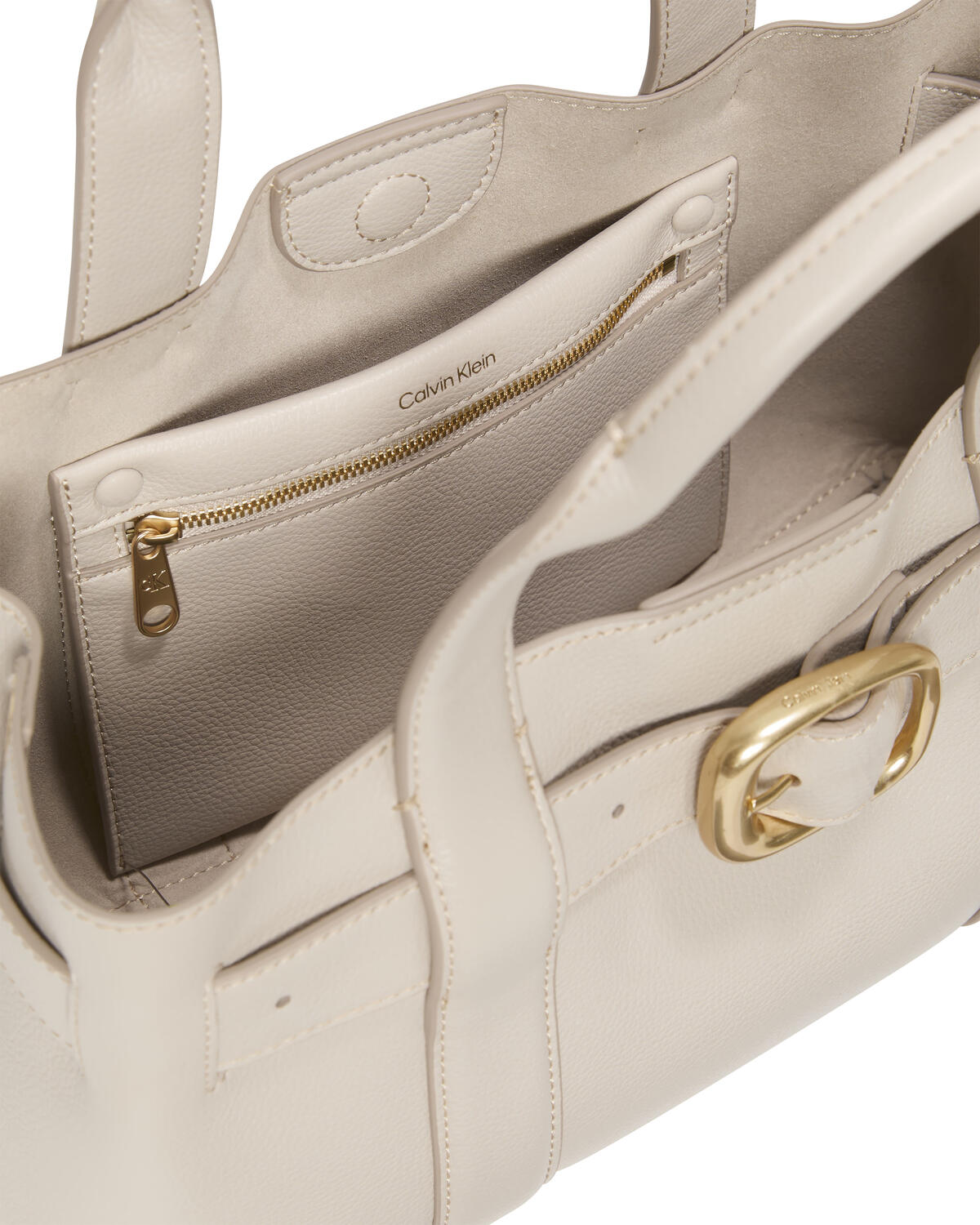 Calvin Klein BUCKLE MINI TOTE WITH STRAP Kahverengi Kadın El Çantası