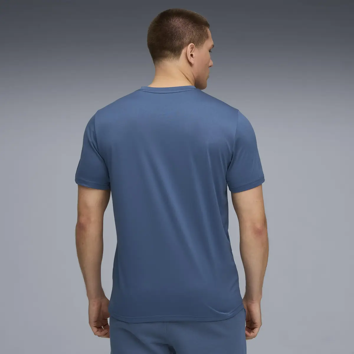 Puma M TAD ESS SOLID CAT TEE LC Mavi Erkek T-Shirt