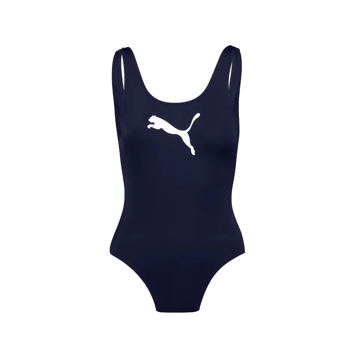 Puma SWIM WOMEN SWIMSUIT 1P navy Siyah Kadın Mayo