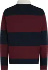 Tommy Hilfiger GIFTING RUGBY Erkek Bordo Polo Sweatshirt