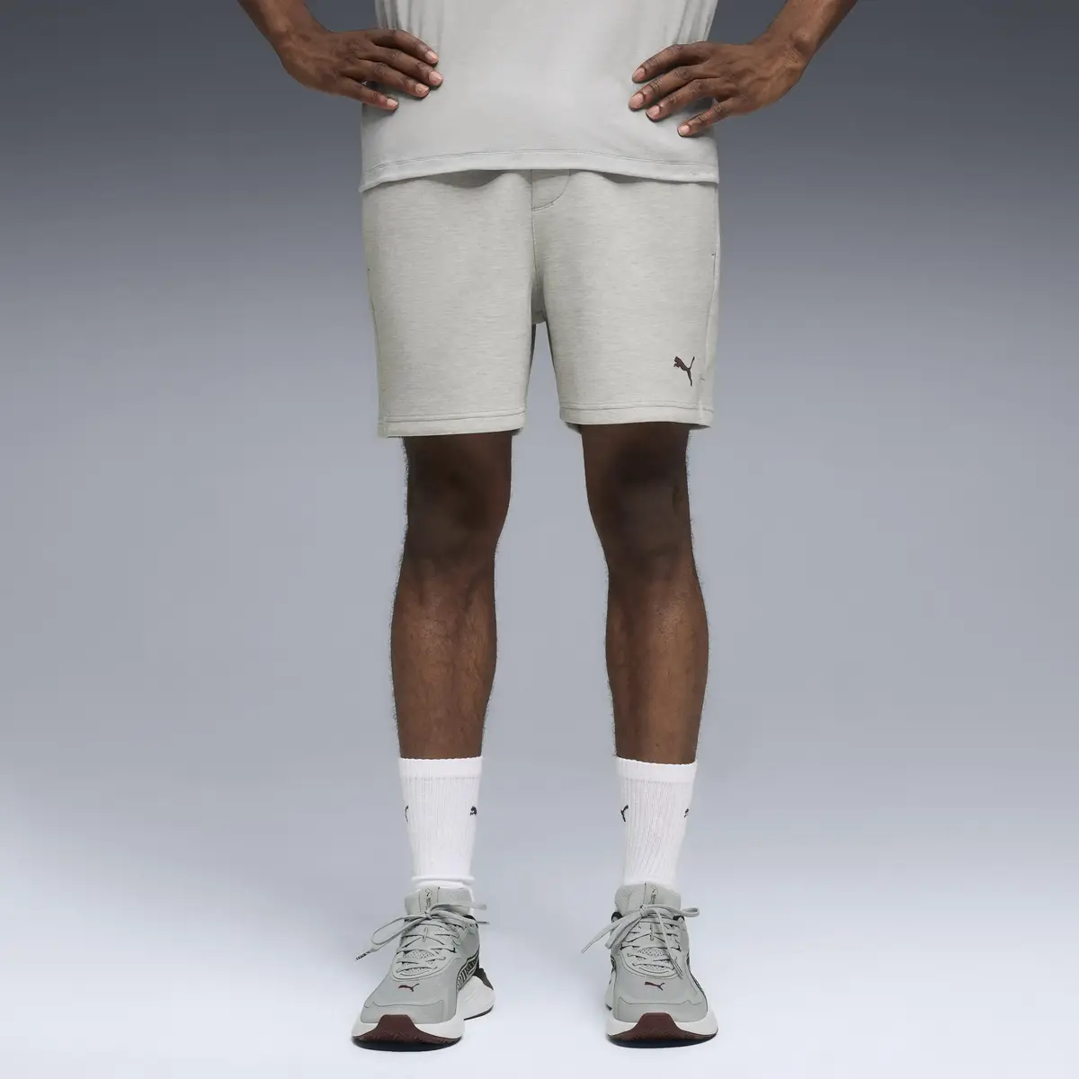 Puma M CLOUDSPUN 5" BRANDED SHORT Gri Erkek Şort