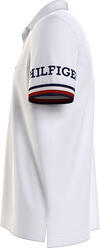 Tommy Hilfiger MONOTYPE GS CUFF SLI Erkek Beyaz Polo T-Shirt