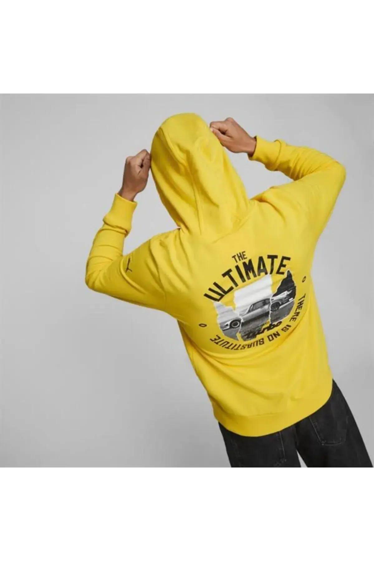 Puma Pl Graphic Hoodie Sarı Erkek Hoodie