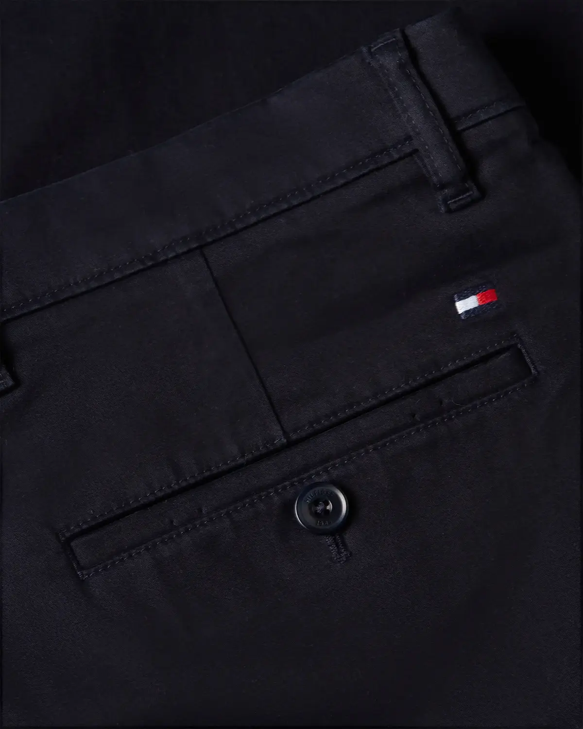 Tommy Hilfiger HARLEM CHINO SATIN, DW5 Siyah Erkek Pantolon