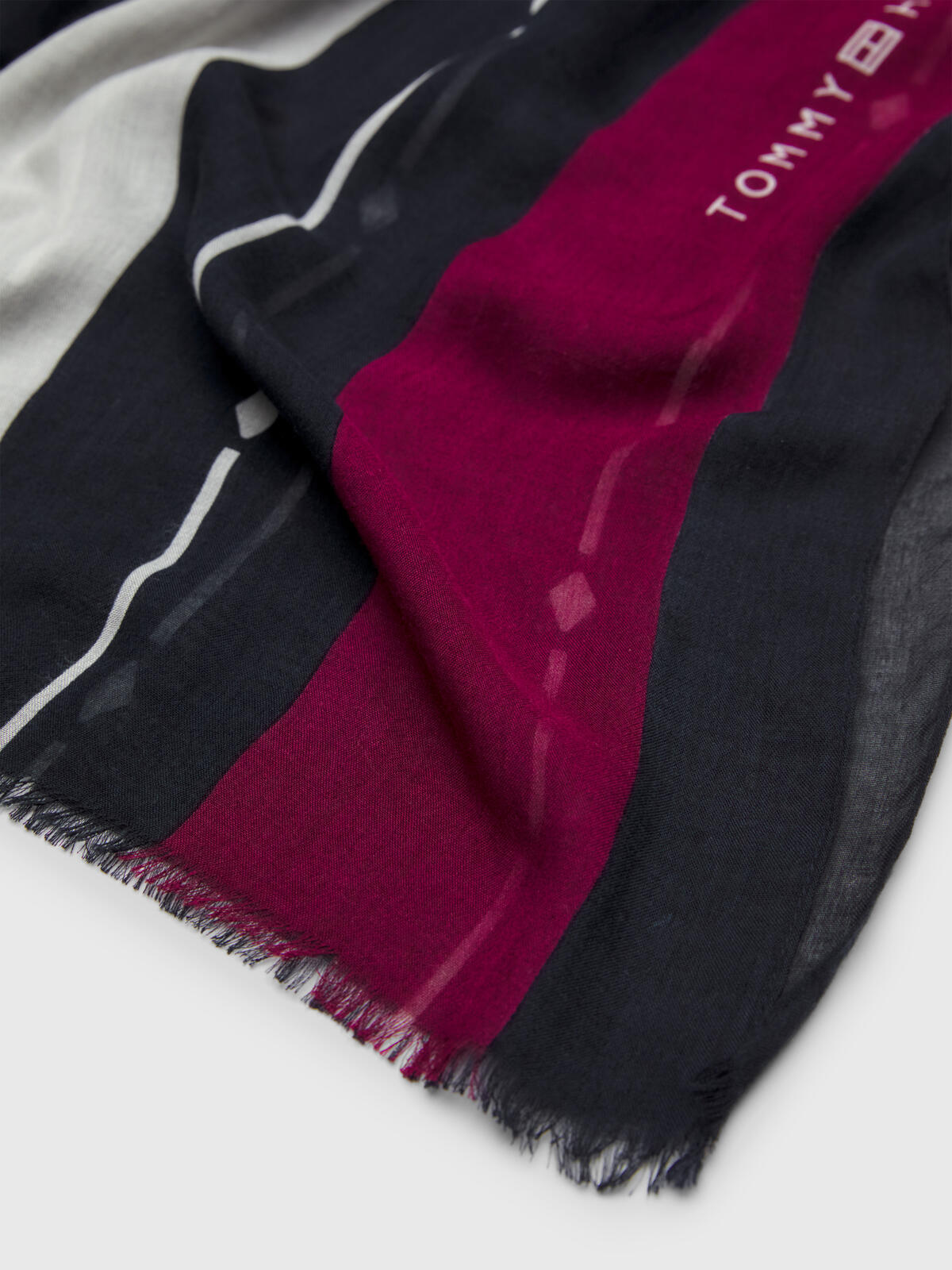 Tommy Hilfiger ESSENTIAL FLAG MODAL Kadın Kırmızı Atkı