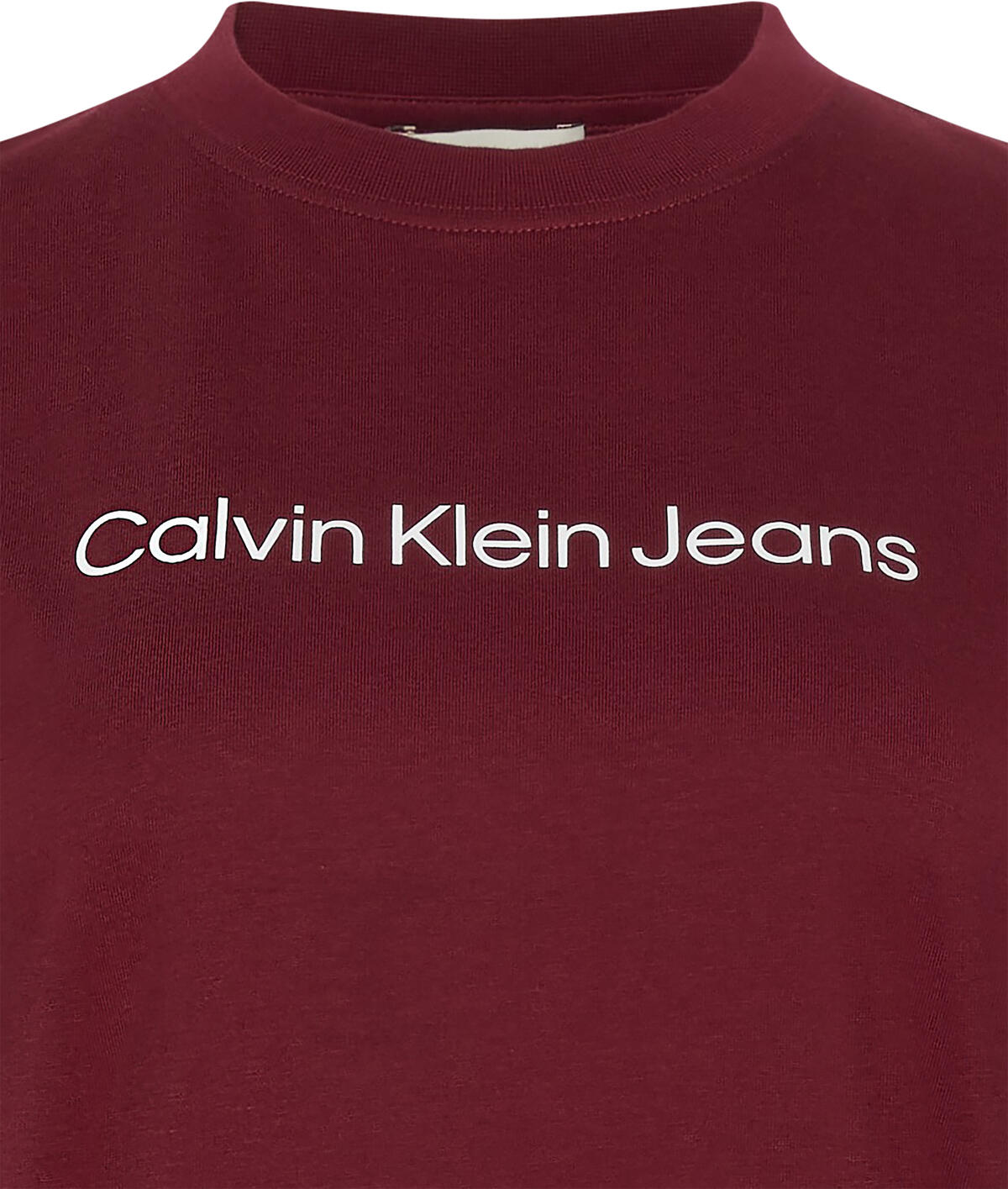 Calvin Klein A- INST. LOGO CLASSIC TEE SS Kırmızı Kadın T-Shirt