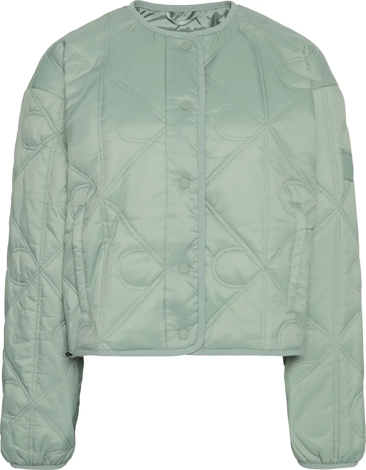 Calvin Klein LIGHTWEIGHT AOP QUILTED LINER Kadın Yeşil Mont