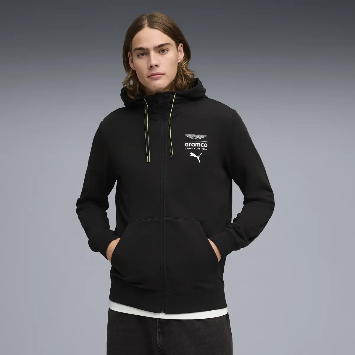 Puma AMF1 Essential Hooded Jacket Siyah Erkek Kapüşonlu Sweatshirt