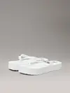 Calvin Klein BEACH SANDAL FLATFOR, 01W Beyaz Kadın Terlik