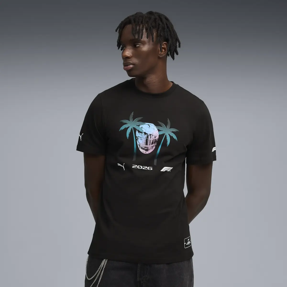 Puma F1 Miami Tee PUMA Black Siyah Erkek T-Shirt