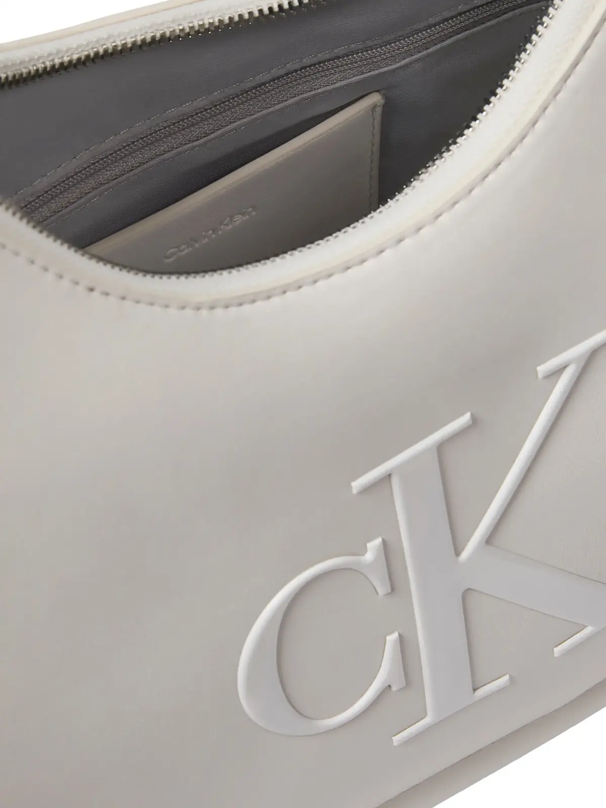 Calvin Klein BOLD CK CRESCENT BAG Beyaz Kadın Çanta