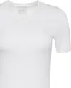 Calvin Klein A- Modal Rib Tee Essential Kadın Beyaz T-Shirt