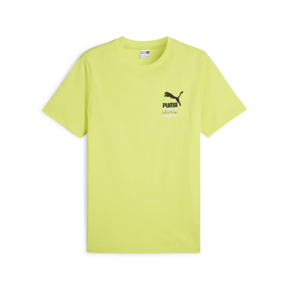 Puma BRAND LOVE Graphic Tee Sarı Erkek T-Shirt & Polo