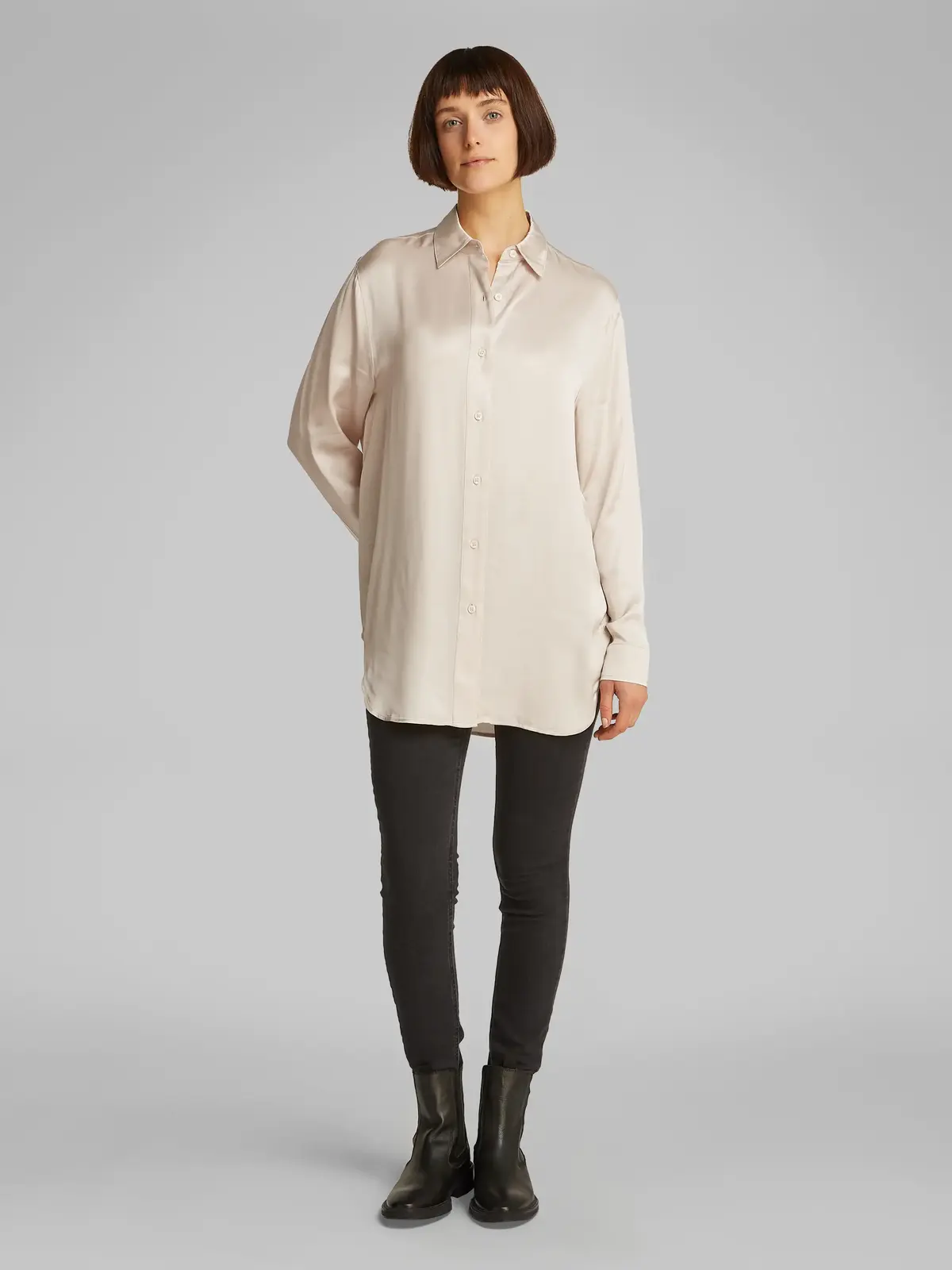 SATIN LONG SLEEVE TO, PDH