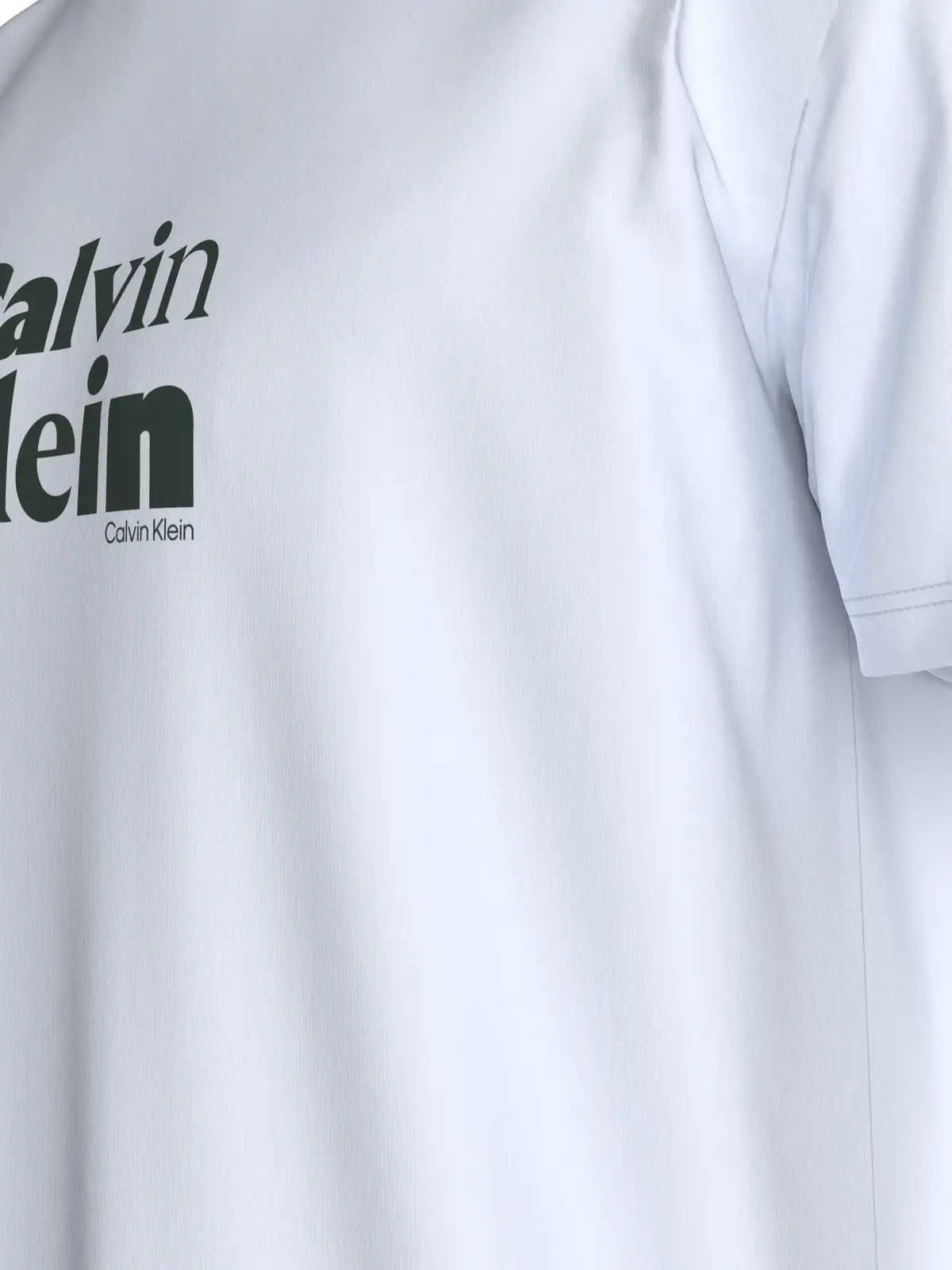 Calvin Klein SS 30S EU CALVIN KLE, YAA Beyaz Erkek T-Shirt & Polo