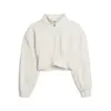 Puma FASHION 1/2 ZIP - CLOUDSPUN Bej Kadın Crop Sweatshirt