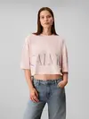 Calvin Klein SS CROP, Pembe Kadın Crop Tişört