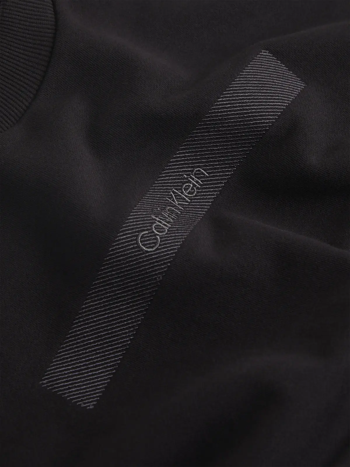 Calvin Klein STRUCTURED EMBROIDER, BEH Siyah Erkek Sweatshirt