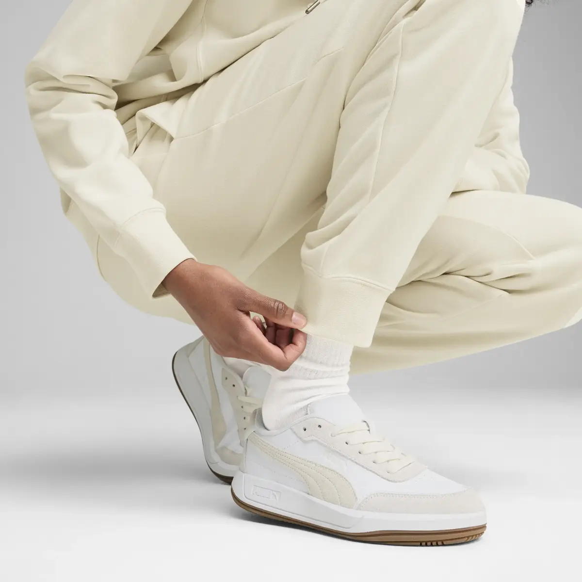 Puma CLASS Sweatpants Krem Kadın Eşofman Altı