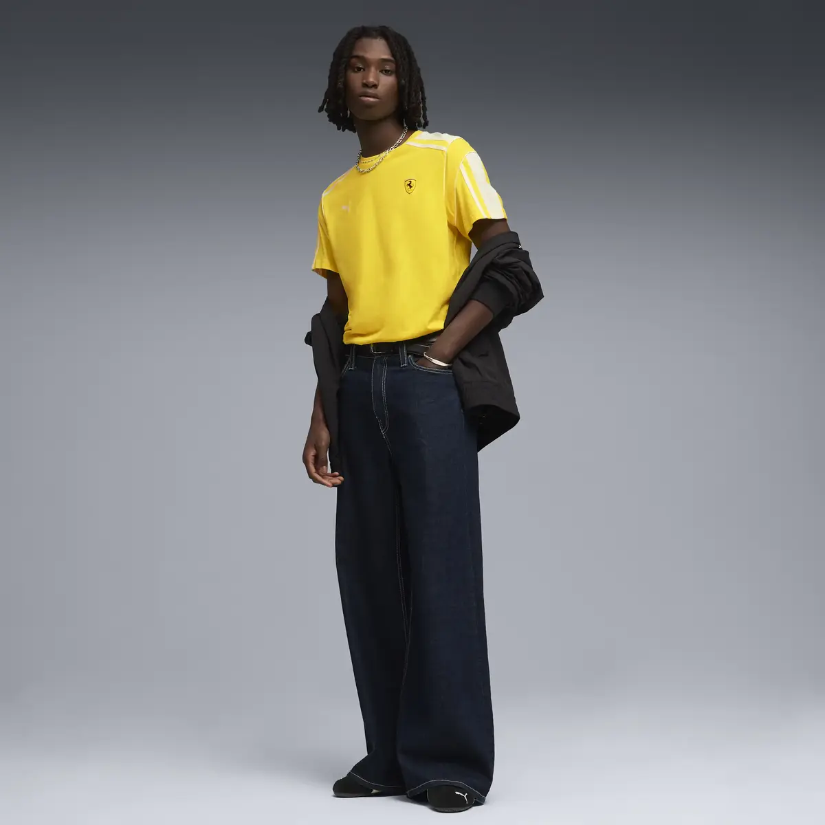 Puma Ferrari MT7 Tee Sarı Erkek T-Shirt