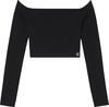 Calvin Klein BARDOT SWEATER Kadın Siyah Kazak