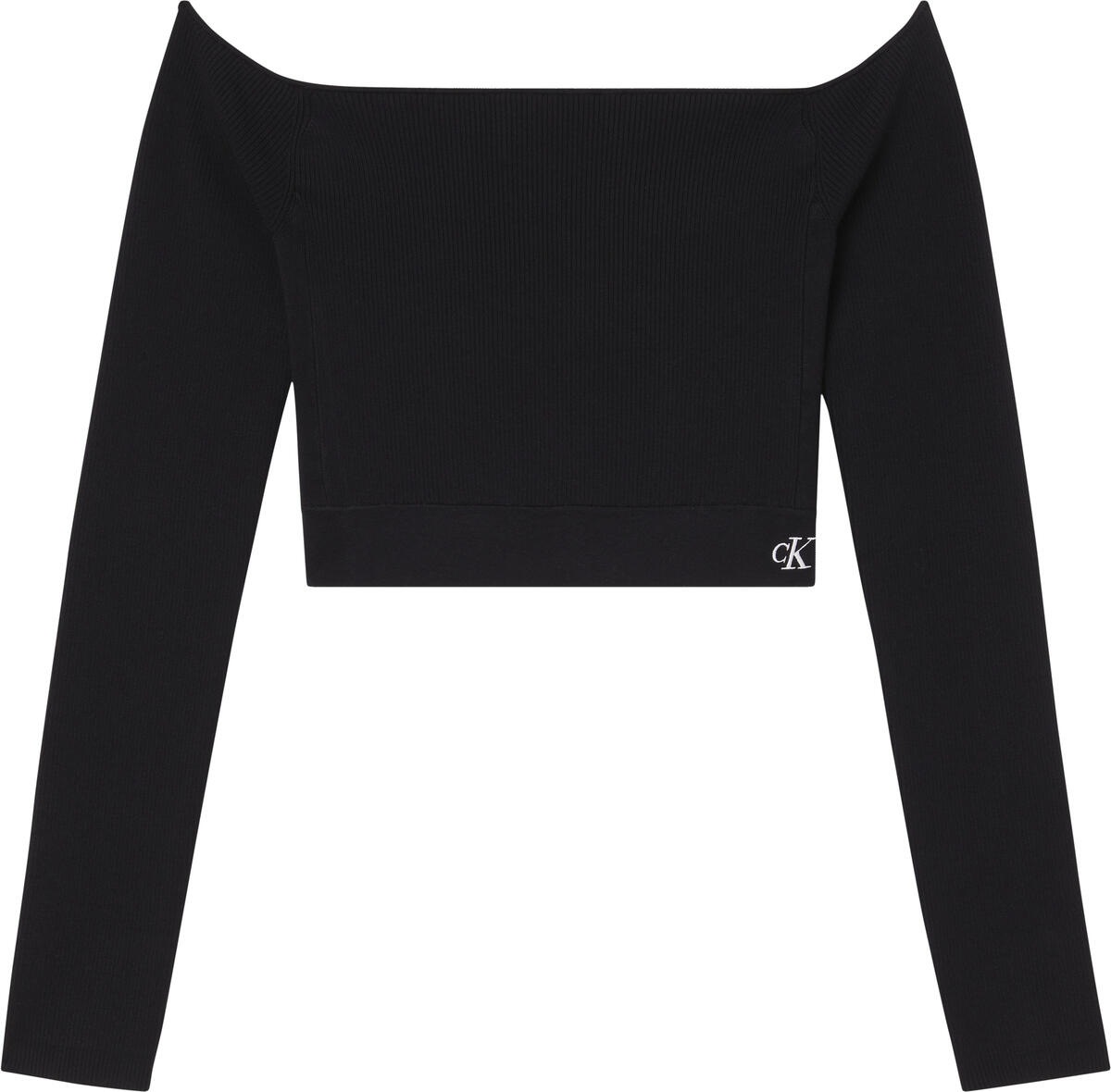 Calvin Klein BARDOT SWEATER Kadın Siyah Kazak