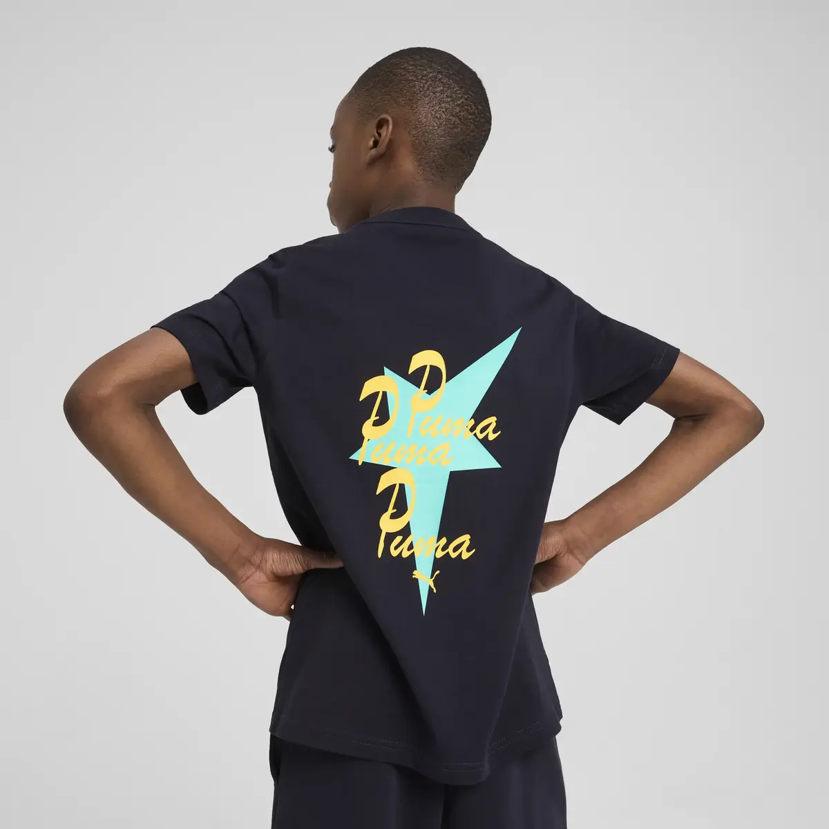 Puma ROAD TO UNITY Graphic Tee Siyah Erkek Çocuk T-Shirt