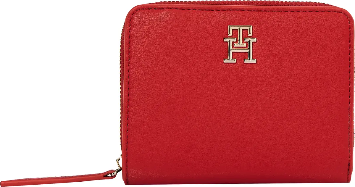 Tommy Hilfiger TH LOGOTAPE MED ZA, XLG Kırmızı Kadın Çanta & Cüzdan