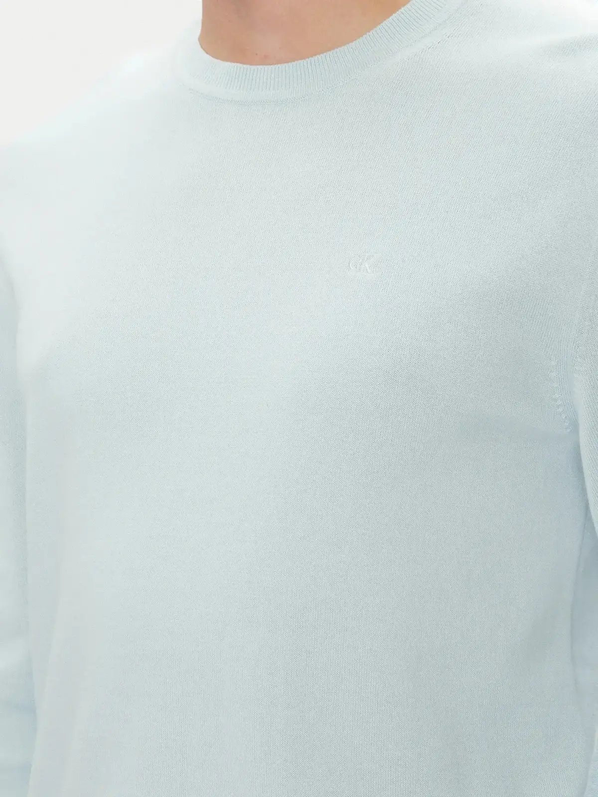 Calvin Klein LS SUPIMA COTTON CREWNK SWEATER Mavi Erkek Kazak