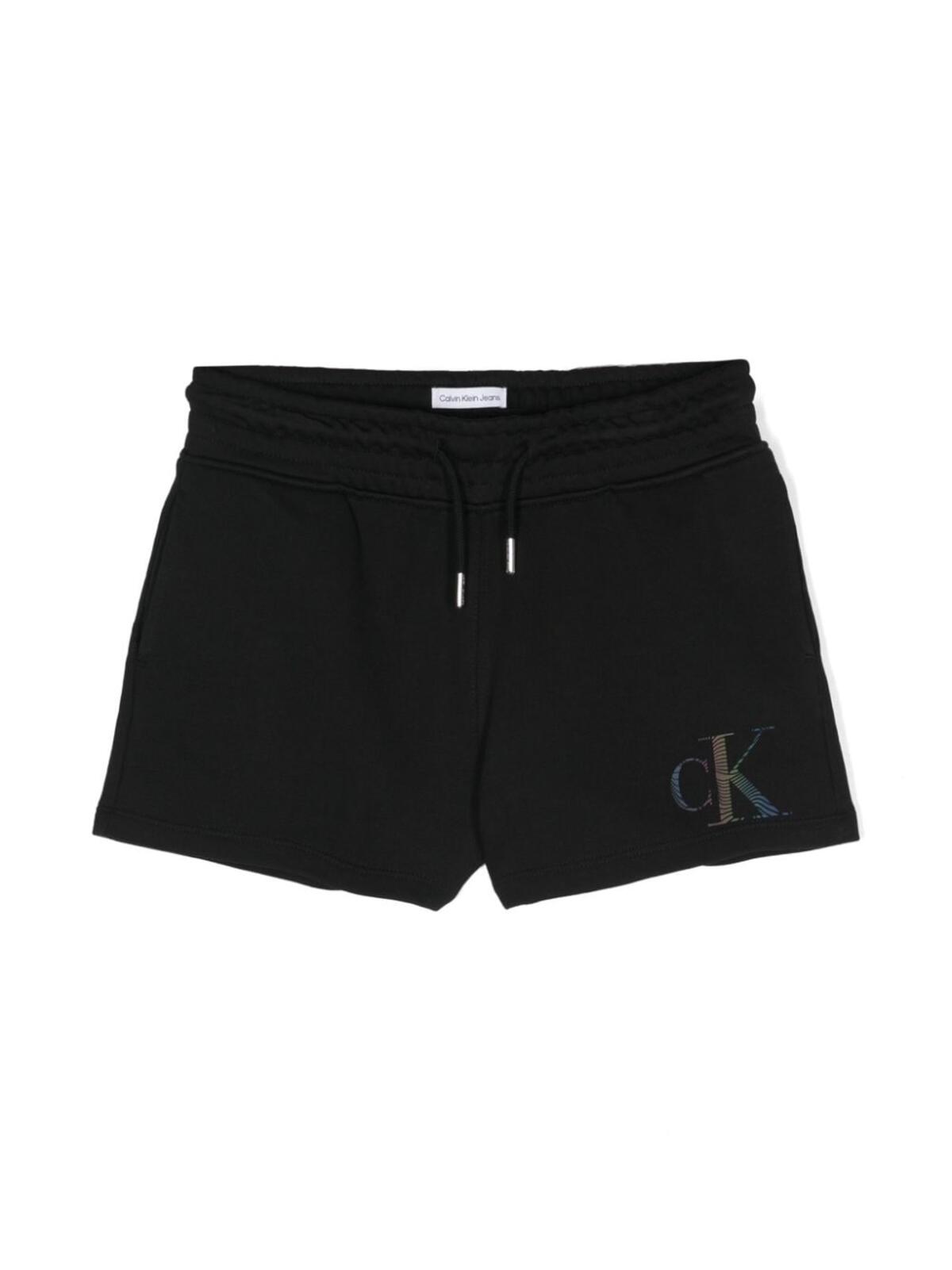 Calvin Klein IRIDESCENT CK LOGO S, BEH Siyah Çocuk Şort